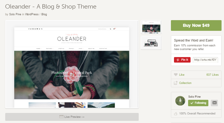 oleander-wp-theme-by-solopine