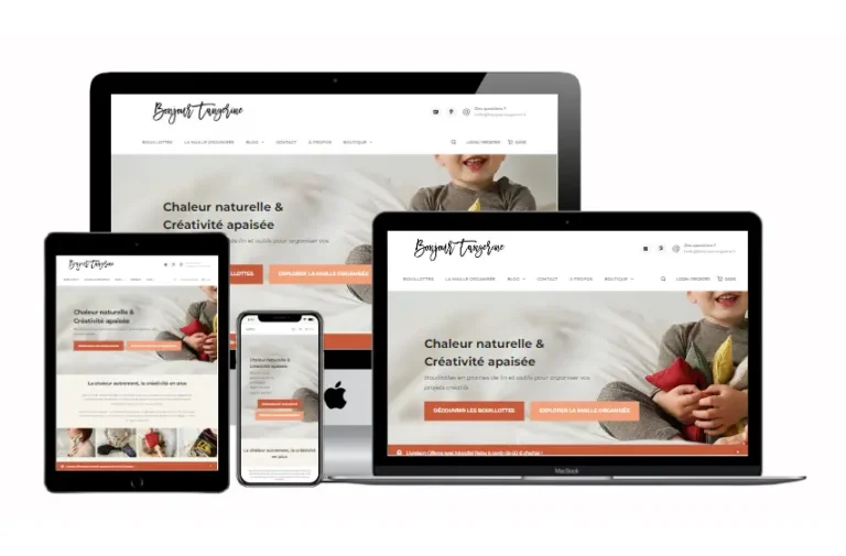 bonjojur tangerine accompagnement dans la sortie elementor