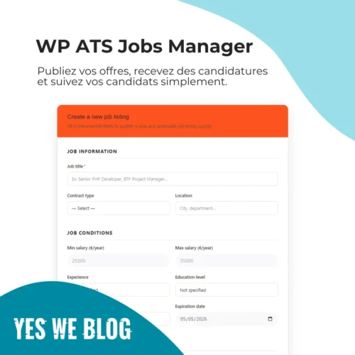 wp ats jobs manager screen