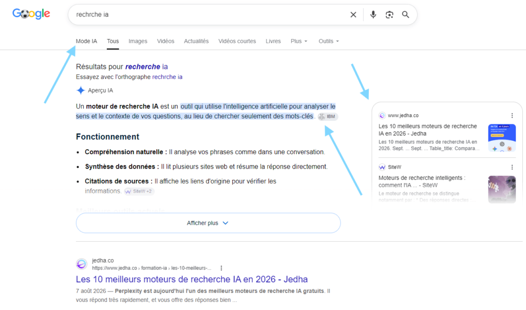 mode ia de google